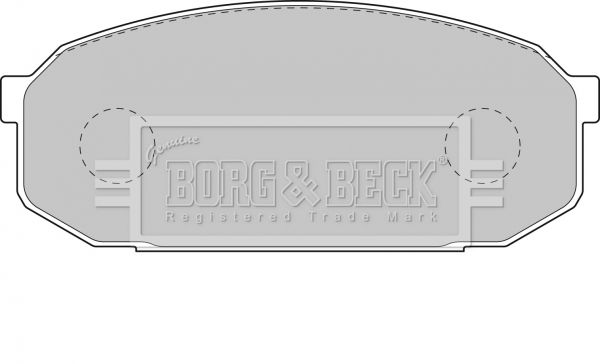 BORG & BECK Комплект тормозных колодок, дисковый тормоз BBP1144